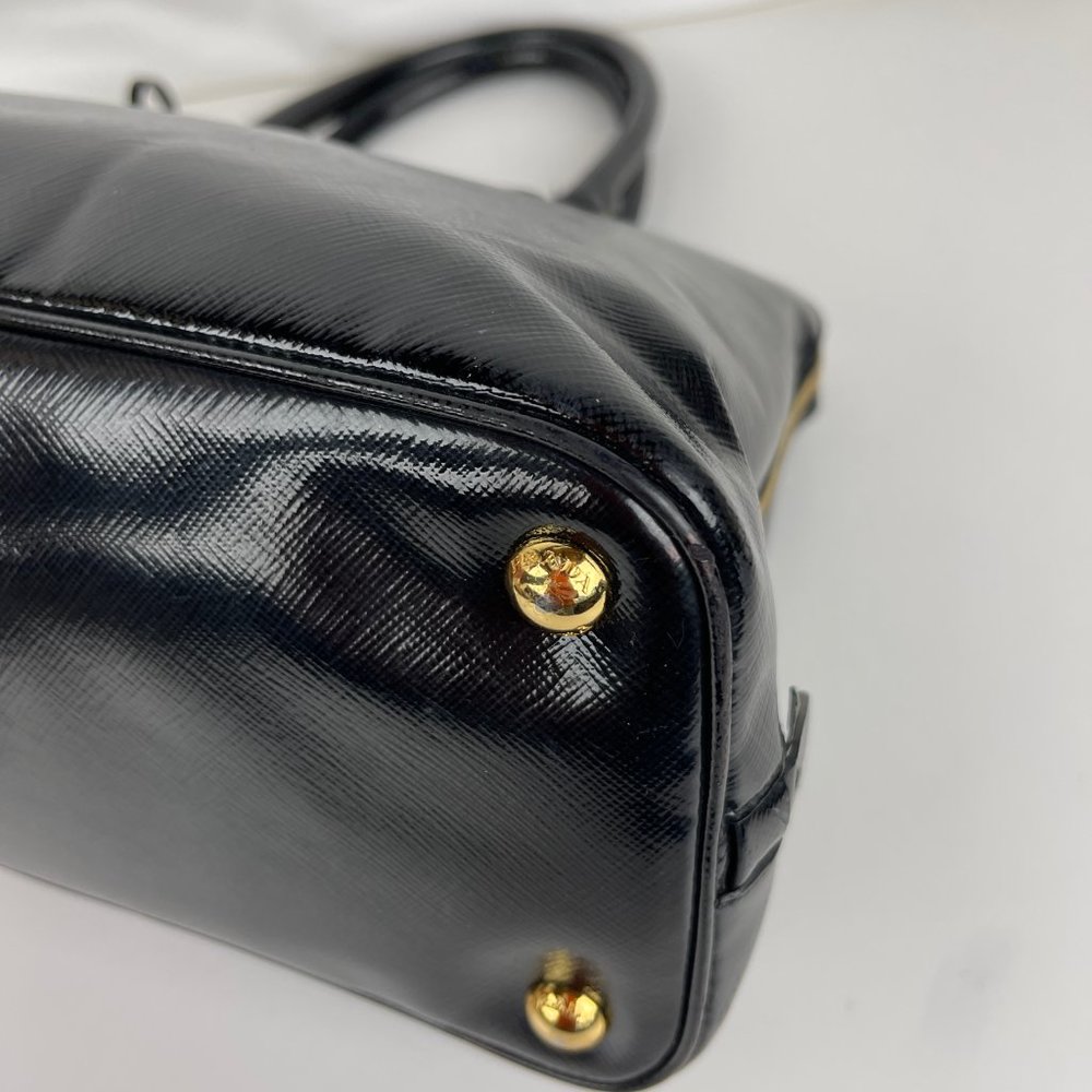 Prada Luxurious Black Leather Satchel - Picture 10 of 12